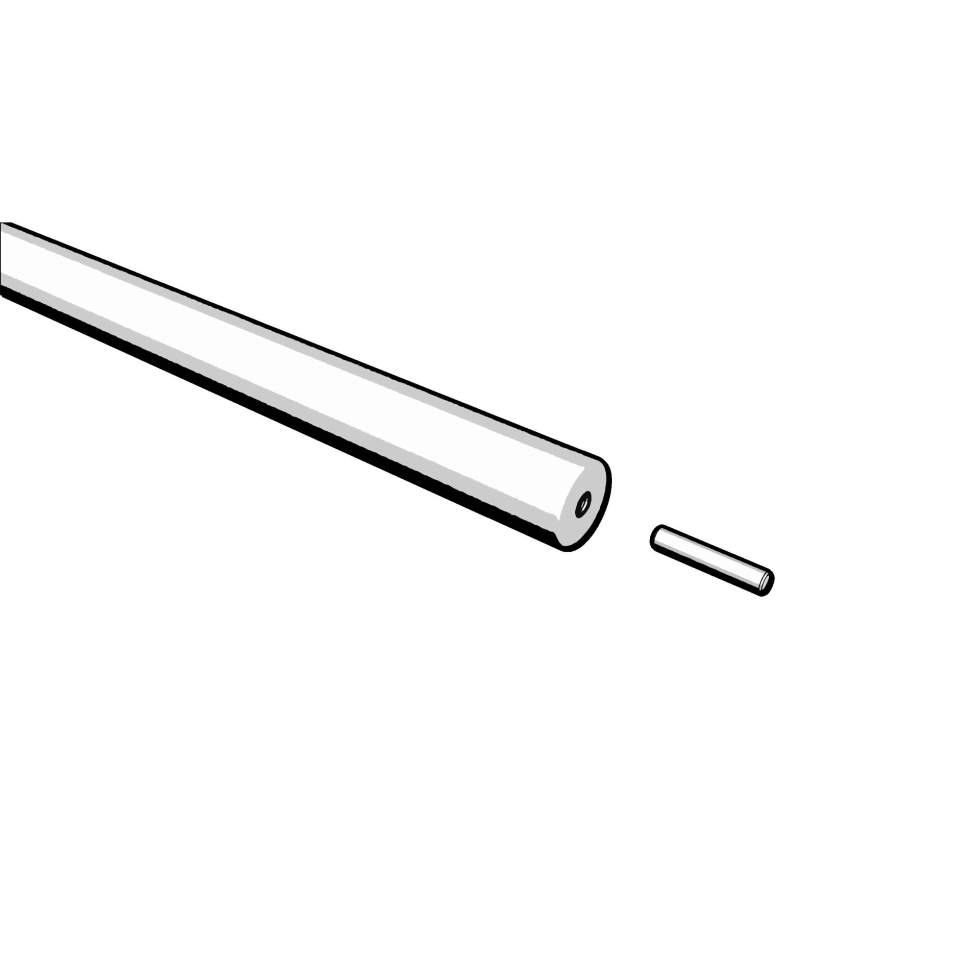 Håndliste 1,0m Dópera C2 Bøgetræ Ø50 - Billede 6