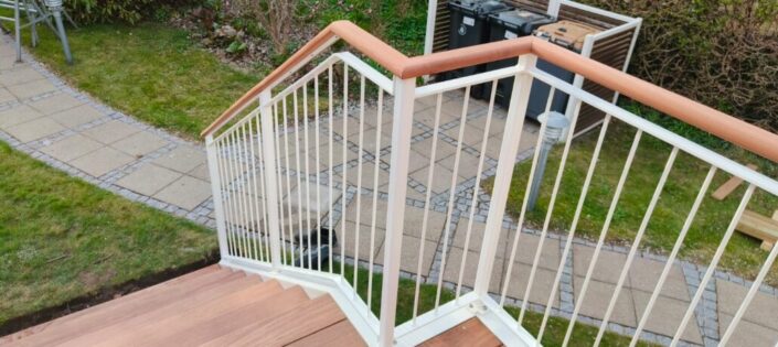 Hvid gelænder inspiration