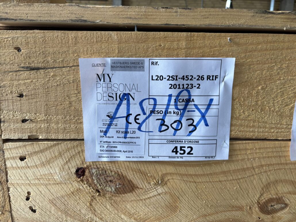 Levering af trappe
