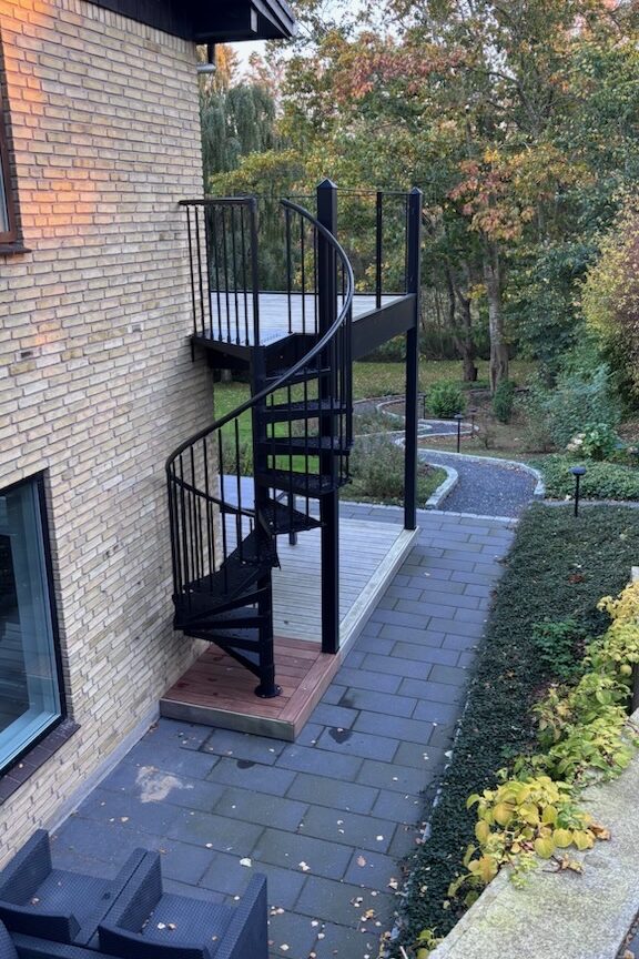 Udendørs Dópera Stairs F20ZV spindeltrappe